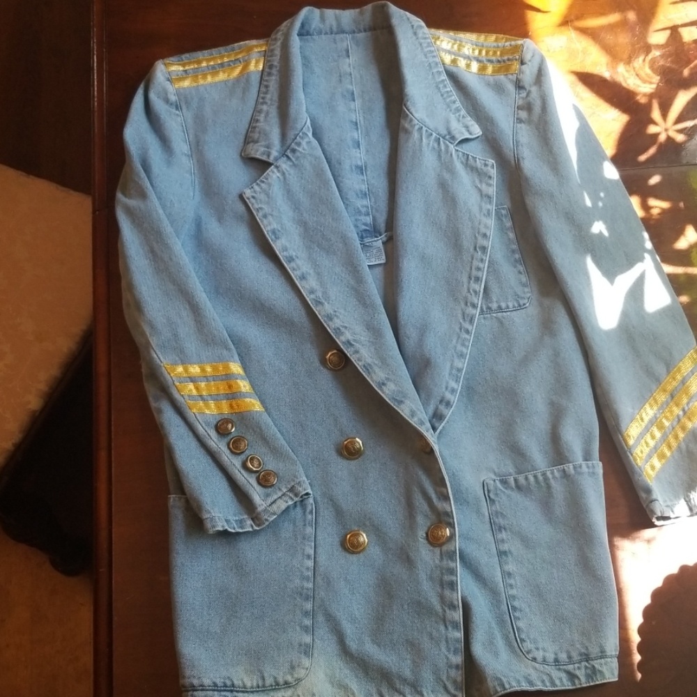 Vintage womens jean blazer
